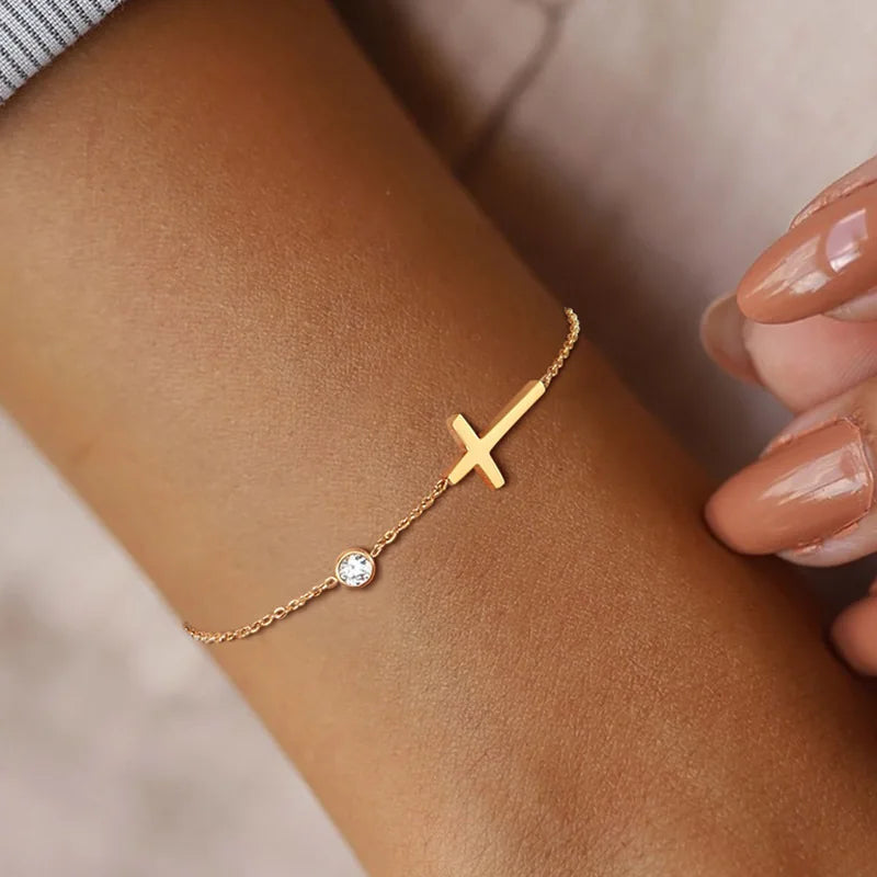 Pulseira Minimalista de Aço Inoxidável